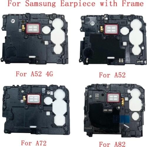 Earpiece Speaker with Chassis Cover Frame For Samsung A52 A525 A72 Quantum 2 A826 Earpiece Module Replacement Parts