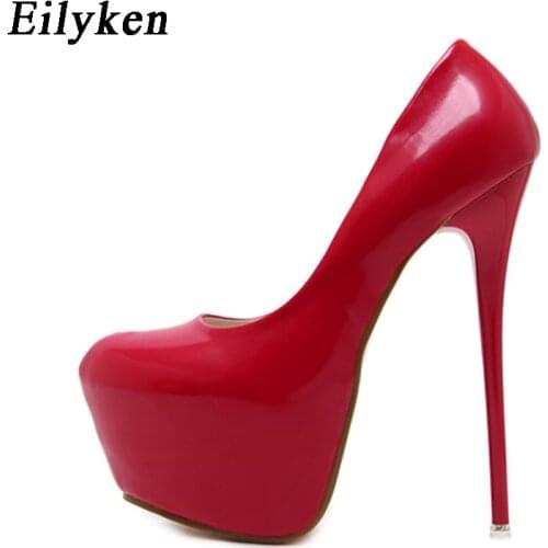 Eilyken Spring/Autumn Fashion Pumps Shoes Women High Heels Pumps 16cm Platform Shoes Sexy Wedding Shoes