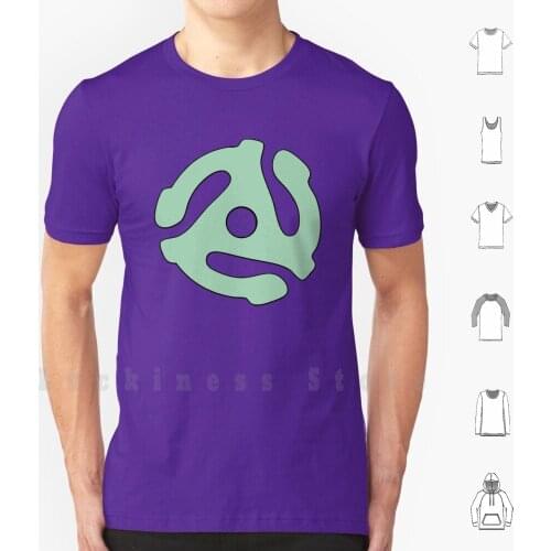 Vinyl Record Green Adapter T Shirt 6xl Cotton Cool Tee Dj Disc Disc Jockey Mix Studio Vinyl Record Rhythm Sound Recording Music