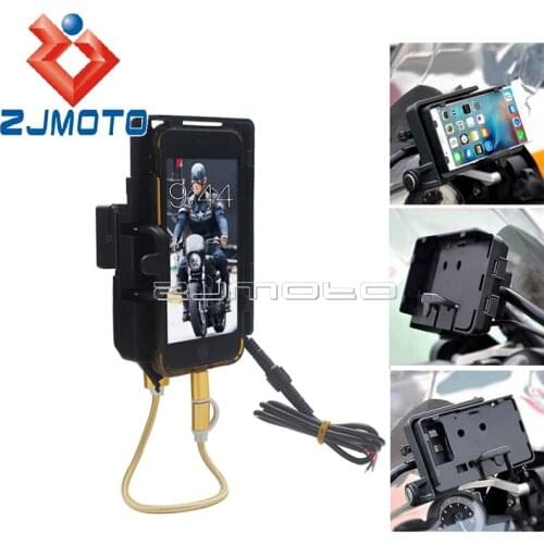 Navigation Support Kit For BMW R1200GS ADV F700/800GS USB Charger Mobile Phone Holder Bracket For Africa Twin CRF1000L 2016