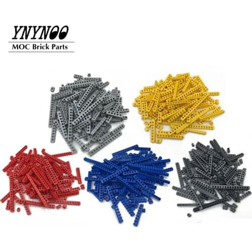 500g/lot Technical Bricks with Hole Mixed MOC 6541 2730 3700 32000 3701 3894 3702 3895 4217 3703 Building Blocks Bulk DIY Toys