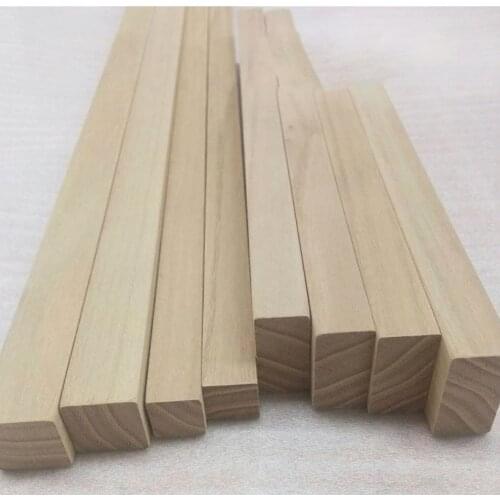 5PCS 20*20*300mm King Kong Teak Hardwood Log Timber Plank Block Model Building Material DIY Handmade