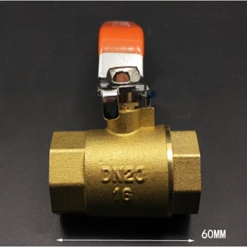 DN20 3/4" BSP Female Project Brass Ball Valve Water Gas With Handle For Home Improvement