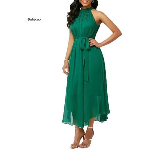 Summer Women Chiffon Dress Elegant Maxi Dresses Plus Size 5Xl Bandage Dress Women Robe Bazin Riche Femme Clothes