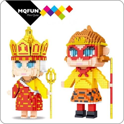 LZ Diamond Chinese movie Particle Building Blocks Childrens Educational Toy Creative Journey to the West Characters for gifts