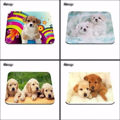 Mairuige Top Selling Sale Items White Dog Computer Gaming Mouse Pad Mousepads Rubber Pad 18*22cm and 25*29cm And 25*20cm