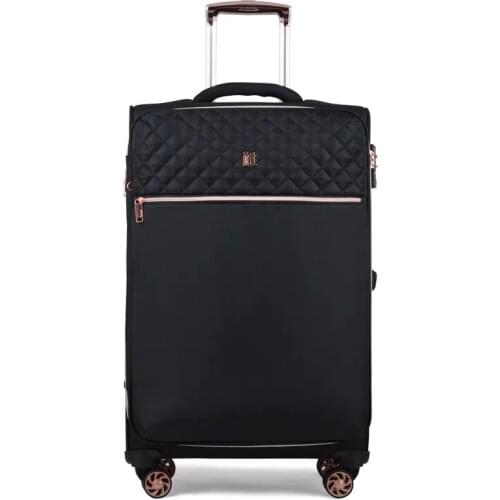 New Women famous brand Oxford cabin Rolling luggage bag Men 20"24"29 inch Retro Lingge travel bag trolley suitcases with wheel