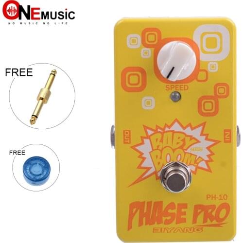 Biyang Baby Boom PH-10 Vintage Vibe Effect Phase Pro True Bypass Guitar Effect Pedal With Free Connector
