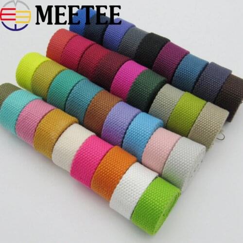 4M 25mm 2mm Thick Polyester-cotton Webbings Canvas Bag Webbing Ribbon Backpack Belt Strapping Bias Binding Tape