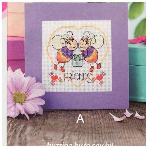 DIY greeting card with special handicraft art popular Full Set cross stitch greeting card Cake, special birthday gift 2CD005