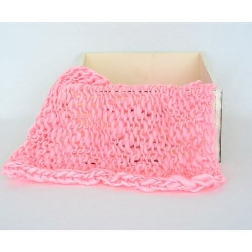 Pink Newborn Photography Props Baby Mini Blanket Posing Fabric Backdrops knit Blanket Props Newborn Layering Fabric Stuff