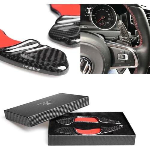 Car Steering Wheel Shift Paddle For Volkswagen Scirocco 2015-2017 & Sagitar GLI 2016-2017 & Lamando GTS 2016 Real Carbon Fiber