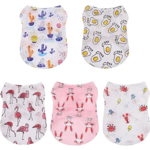 Spring Summer Pet Dog Clothes for Dogs Vest Shirt Tulle Dog Clothing Chihuahua Yorkshire Clothes Pet Tshirt Clothing for Dogs