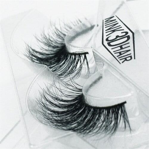 1 Pair 3D Stereo Mink False Eyelashes Popular Cross Eyelashes, Fashion Eye Makeup Beauty Tools No.12