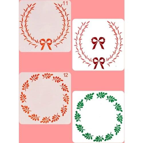 1pc Four Leaf Clover Flower Stencil DIY Walls Layering Painting Template Decor Scrapbooking Coloring Embossing Supplies Reusable