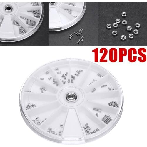 120PCs Screws Nuts 12 Kind Of Small Screws Nuts Electronics Assortment Kit For Glasses Else Repair That Requires Small Screws