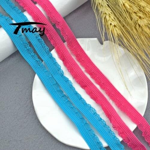 #1619 #1620 Promotion Elastic Band Strap Lace Trim 8 Yards/Lot DIY Clothes Men Women Pants Underwear Waistband Hairbands