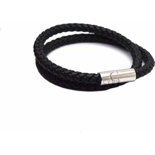 5pcs/lot New Punk Men Jewelry Leather Bracelet Men Women Fashion Braided Handmade Charm Friendship Bracelets & Bangles Male Gift