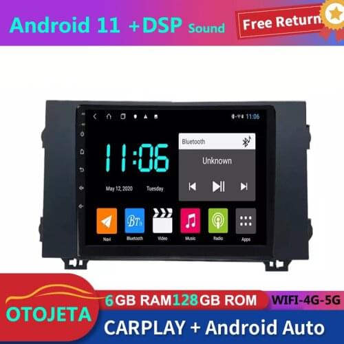 For MG 6 MG6 2017 2018 Car Radio Stereo GPS Navigator 6GB Ram 128GB Rom Autoradio 2Din Android 11 Bluetooth Multimedia Player