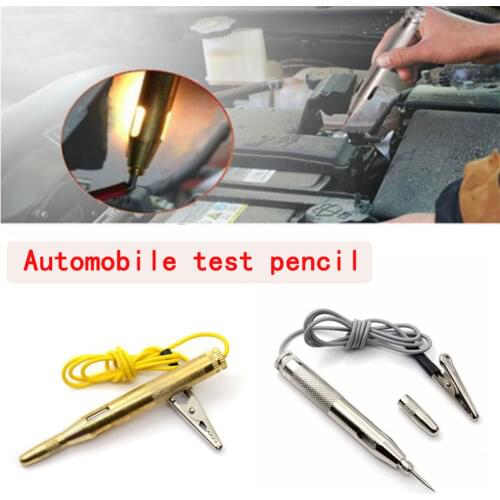 Auto test pen auto 6-24v plastic cap copper pen auto and motorcycle maintenance tools electric inspection maintenance tools