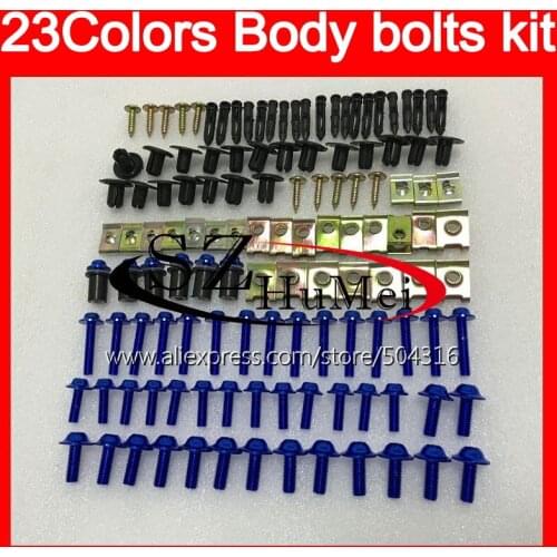 Fairing bolts full screw kit For KAWASAKI NINJA ZX11R 93 94 95 96 ZX-11R ZX11 ZZR1100 97 98 99 00 01 Windscreen bolt screws Nuts