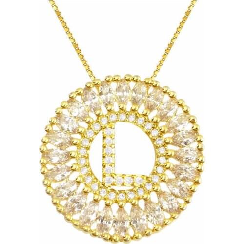 Letter L Pendant Necklace Best Friend Letter Necklaces Wholesale Gold Color Wedding Collar Best Gift Friend Alphabet Jewelry
