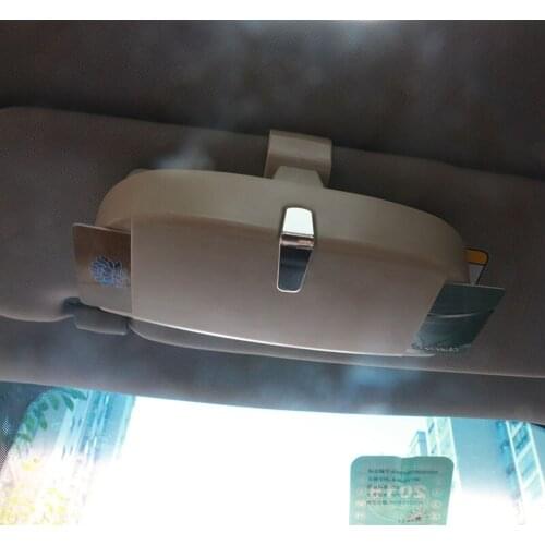 Car Sun Visor Glasses Box Car Cards Holder Sunglasses Case Box for Skoda Octavia Fabia Rapid Superb Yeti Roomster