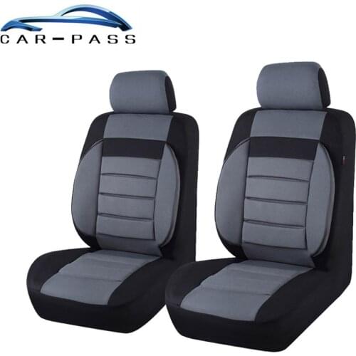 Car-pass Front 2 Car Seat Cover Universal Automobile Seat Covers Fit For ford toyota lada kalina granta priora