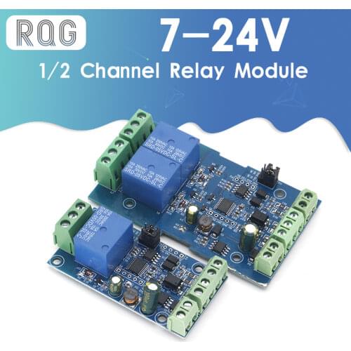 Modbus-Rtu 1/2 Channel 7-24V Relay Module Switch Modbus RTU 4 Channel Relay Output 12V Switch Input 485 Communication TTL Pin He