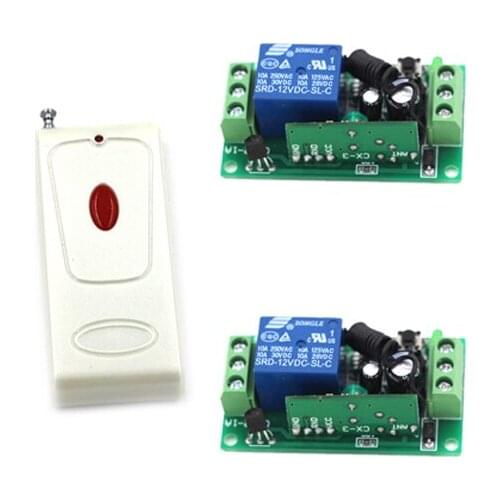 DC 9V 24V 12V 10A 1 Ch Wireless Relay RF Remote Control Switch 315Mhz/433MHz Remote Controller Receiver Transmitter