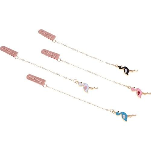 Flamingo Metal Bookmark Cute Animals Bookmarks For Books School Supplies