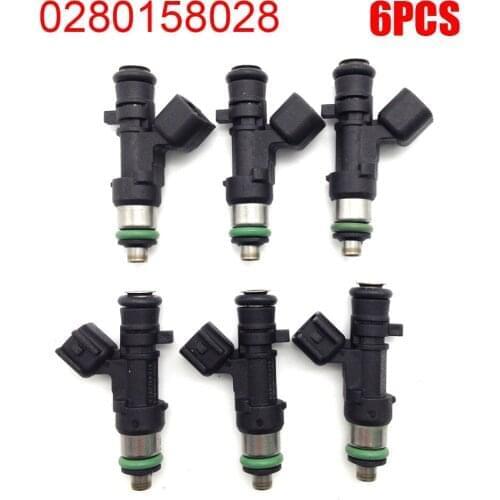 FANHAY New 6PCS Fuel Injector Nozzle For Dodge Chrysler 2.7L 3.5L 0280158028 04591986AA Car Accessories
