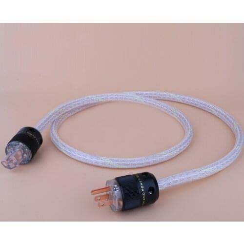 HIFI 12TC Power Cable High Quality 6N OCC Hifi Power Cord with US Plug for Amplifier DVD Mulitimedia