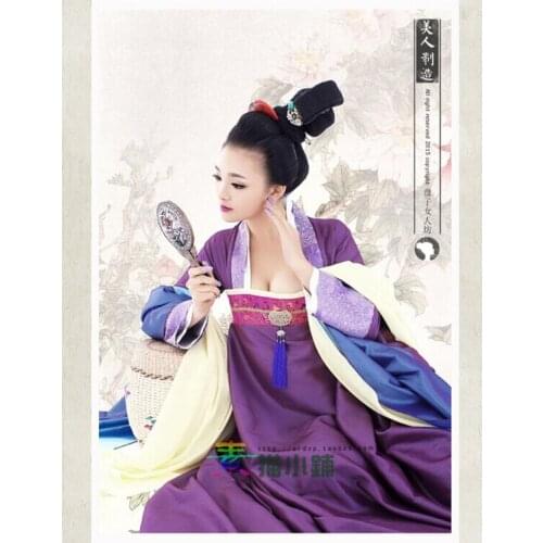 Mei Ren Zhi Zao TV Play Cosmetology High Photo House Tang Dynasty High Waist Dress Princess Empress Costume