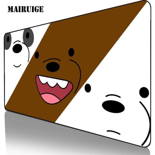 Cartoon Three Bears Large Mouse Pad Laptop PC Gamer Mousepad Gaming Accessories Kawaii Desk Mat Computer Keyboard Table Pad Rug
