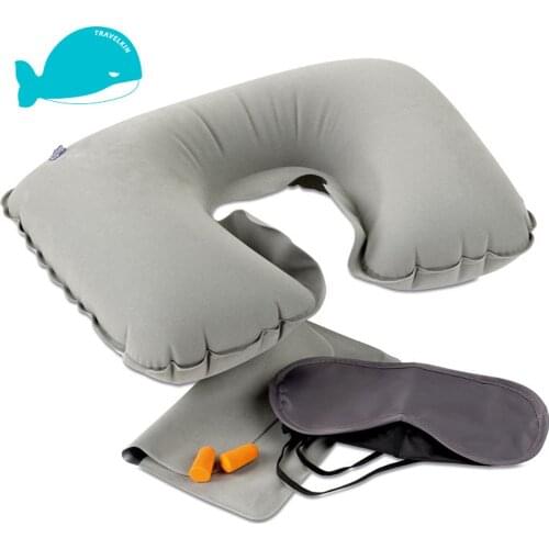 U Neck Pillow Air Inflatable Pillow Cervical Brace Neck Shoulder Pain Relax Support Massager Pillow Air Cushion Traction Soft