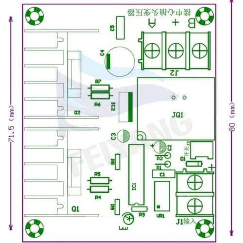 12V 300W 50Hz Inverter Driver Board Low Frequency Transformer Converter Module Flat Wave Power