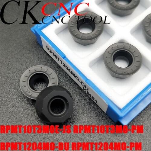 RPMT10T3MOE-JS RPMT10T3MO-PM RPMT1204MO-DU RPMT1204MO-PM milling machine blade carbide blade VP15TF for milling turning holder