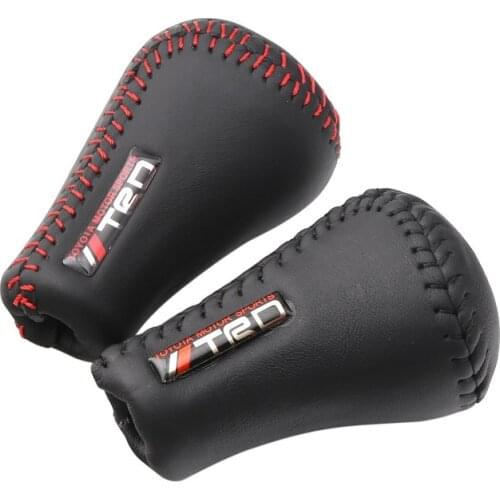TRD shift lever is suitable for the Toyota RAV4 / yaris/camry leather manual gear head head
