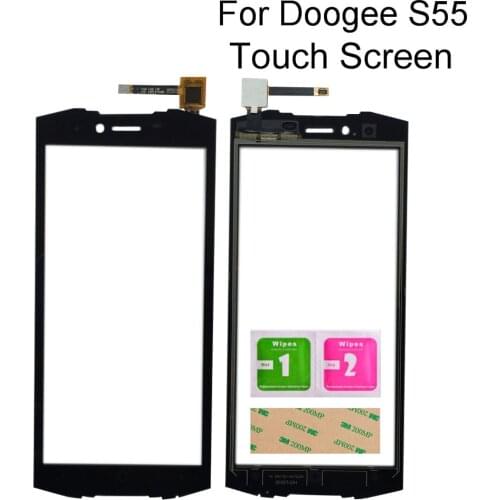 5.5'' Digitizer Panel For Doogee S55 Touch Screen Glass Panel TouchScreen Sensor Mobile Tools 3M Glue