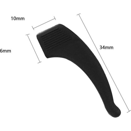 10 pairs Top Quality Silicone Anti-slip Holder For Glasses Accessories White/Black Ear Hook Sports Eyeglass Temple Tip stoppers