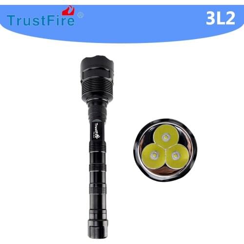 TrustFire( 3T6 TR-3T6) upgrade (TR-3L2 3L2 ) 3800LM search lantern Self-defense Flashlight High power led flashlight
