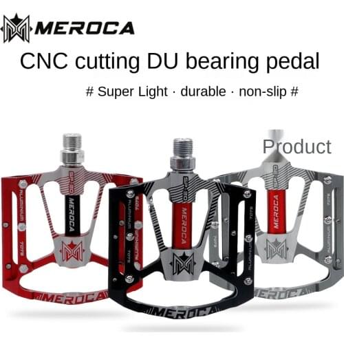 MEROCA Bicycle Pedal DU Self-Run Palin Aluminum Alloy Pedal Mountain Bike Pedal
