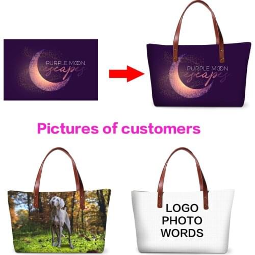 3D Custom Pretty Pattern for Women Large Tote Messenger Bag Personalized Shoulder Bags for Teen Girls Female Hand bag organizer