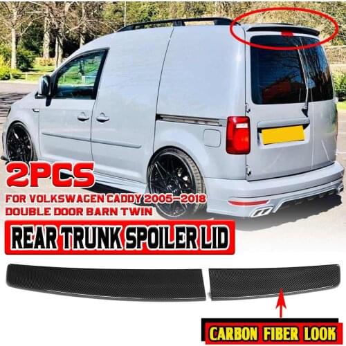 High Quality Car Rear Trunk Spoiler Lip Wing Lip For Volkswagen For VW Caddy 2005-2018 Double Door Barn Twin Rear Wing Spoiler