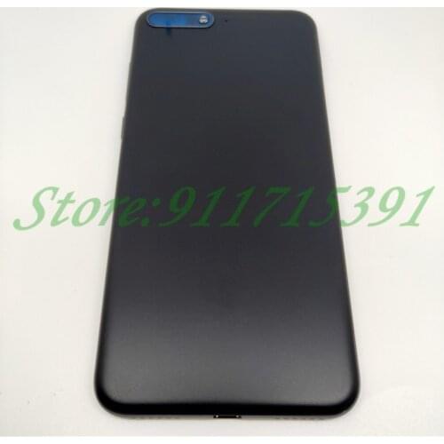 Back Battery Cover Panel Rear Door Housing Case Replacement With Side Button+Camera Lenses For Huawei Y6 2018 Y6 Prime 2018