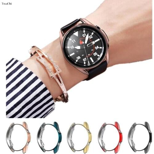 Tpu Protector Watchcase for Samsung Galaxy Watch 3 Rubber Frame Shell Thin Watches Cover Protective Accessories Cover 41Mm 45Mm