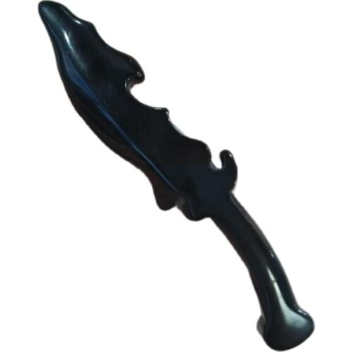 1pcs Natural Quartz Crystal Dagger Hand Carved Crystal Obsidian Knife Crafts Healing Crystal Stone Home Decoration Gifts