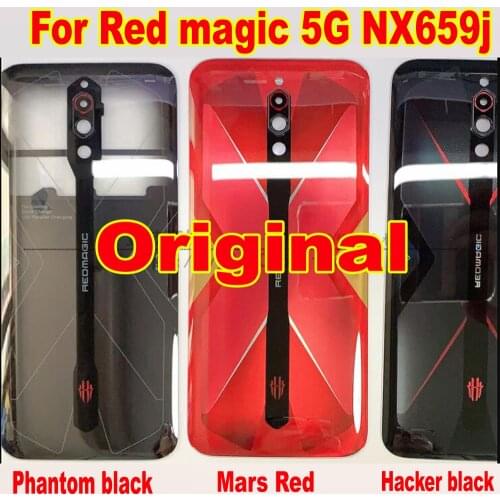 100% Original Battery Back Cover Housing Door Rear Case Lid For ZTE Nubia Red Magic 5G NX659J Phone Shell Replacement