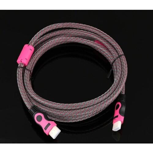 2019 high quality HDMI Cable video cables gold plated 1.4 1080P 3D Cable for HDTV splitter switcher 0.2m 0.3m 0.5m 1m for TV